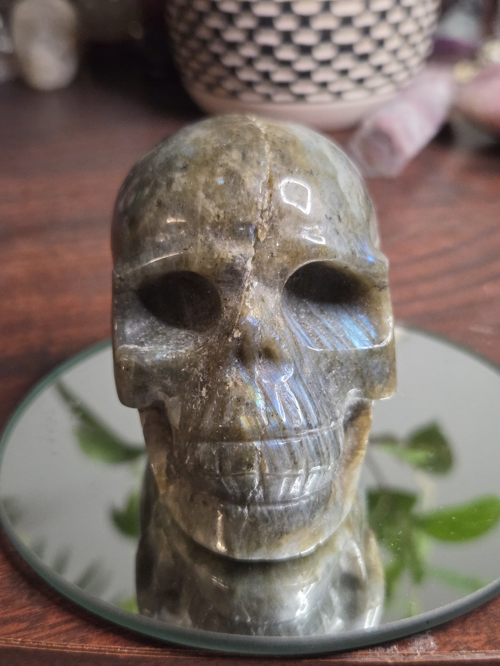 Labradorite Carved Skull - Picture 3 of 16